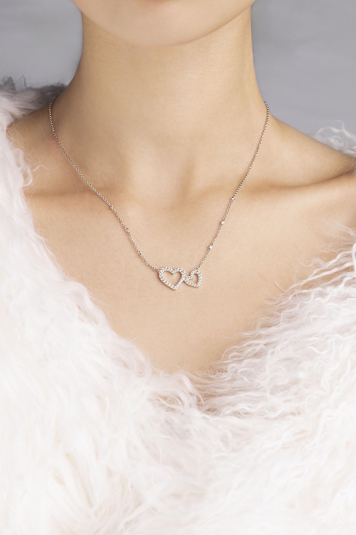 Hollow Heart Adjustable Necklace | APM Monaco
