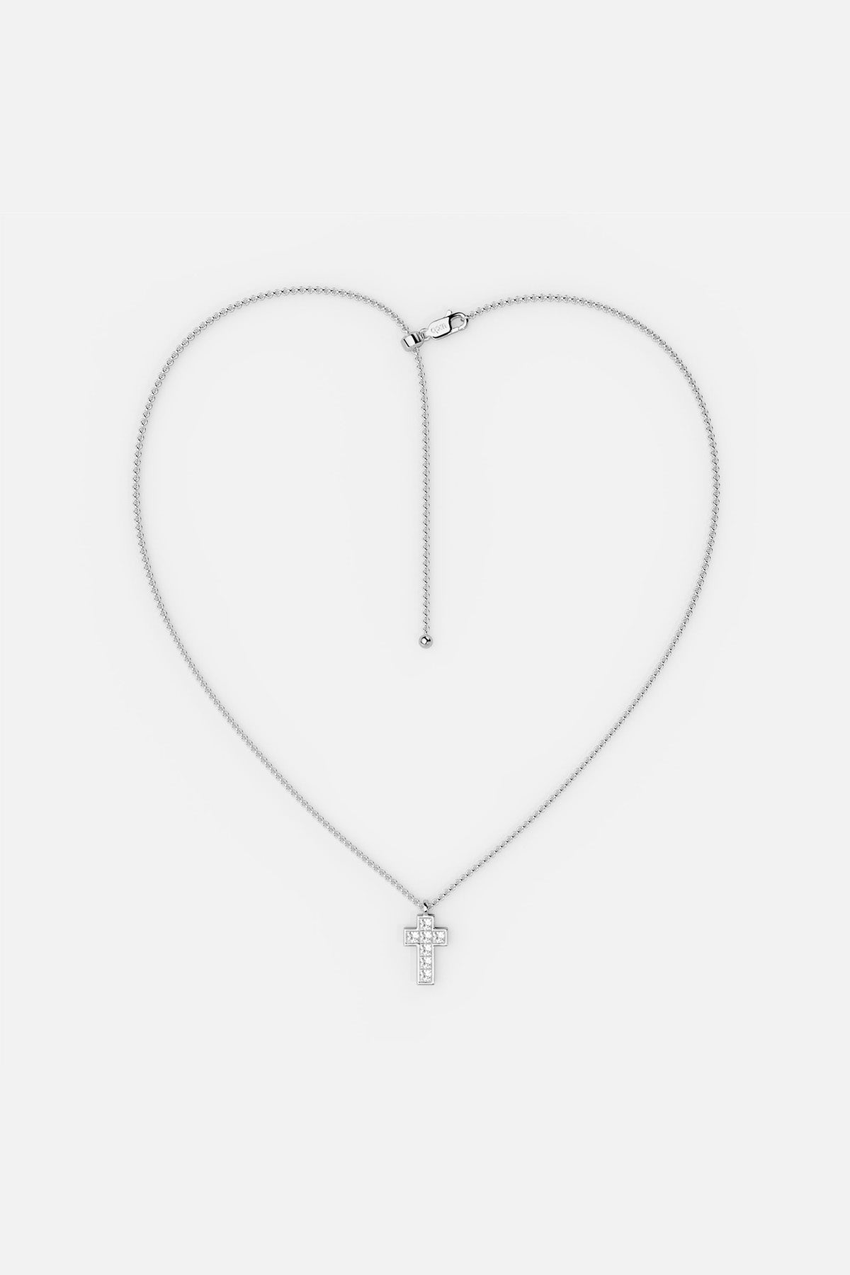 APM Monaco Pavé Cross Adjustable Necklace
