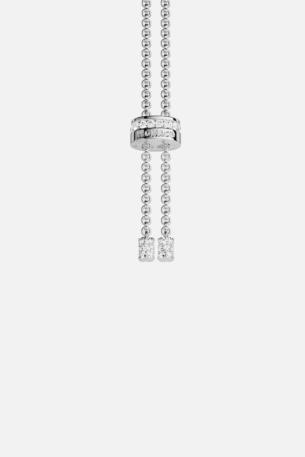 APM MONACO torsade adjustable necklace on white background