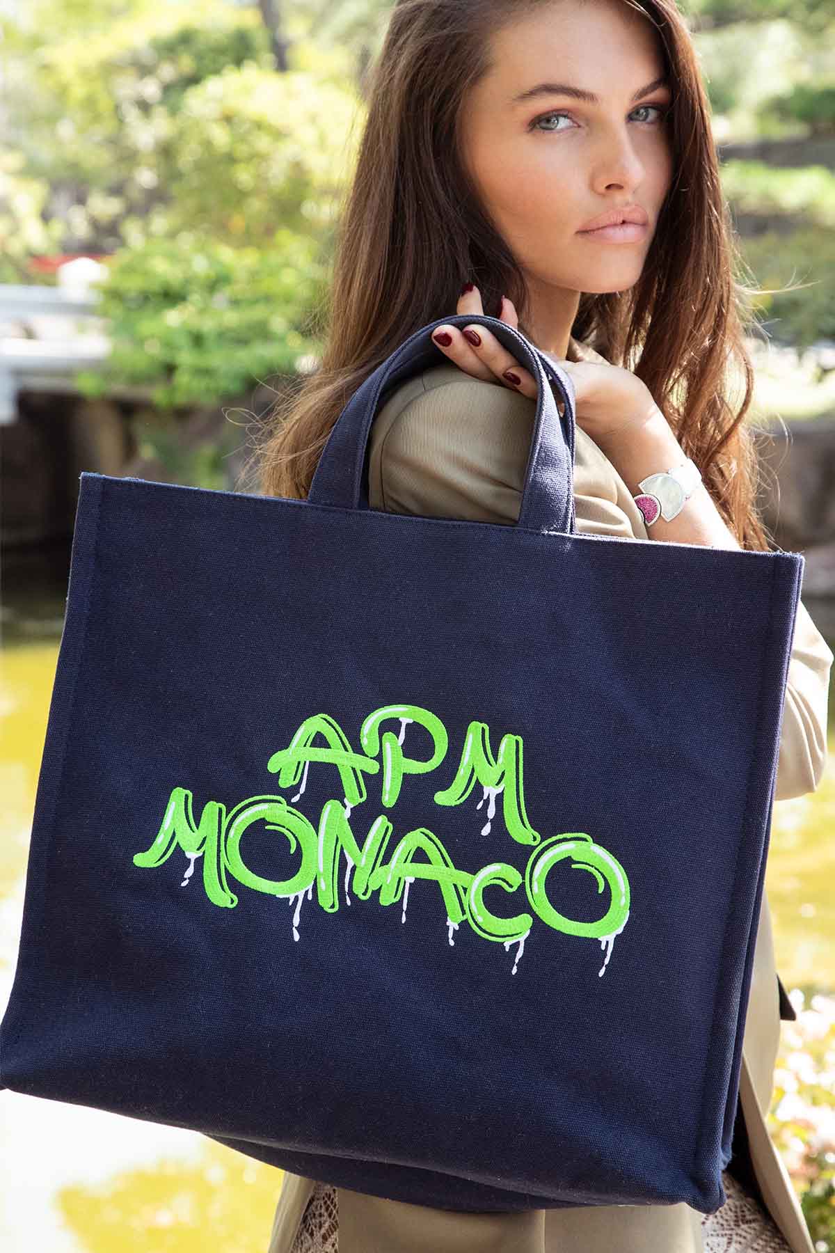 Large APM Monaco Graffiti Tote Bag - APM Monaco