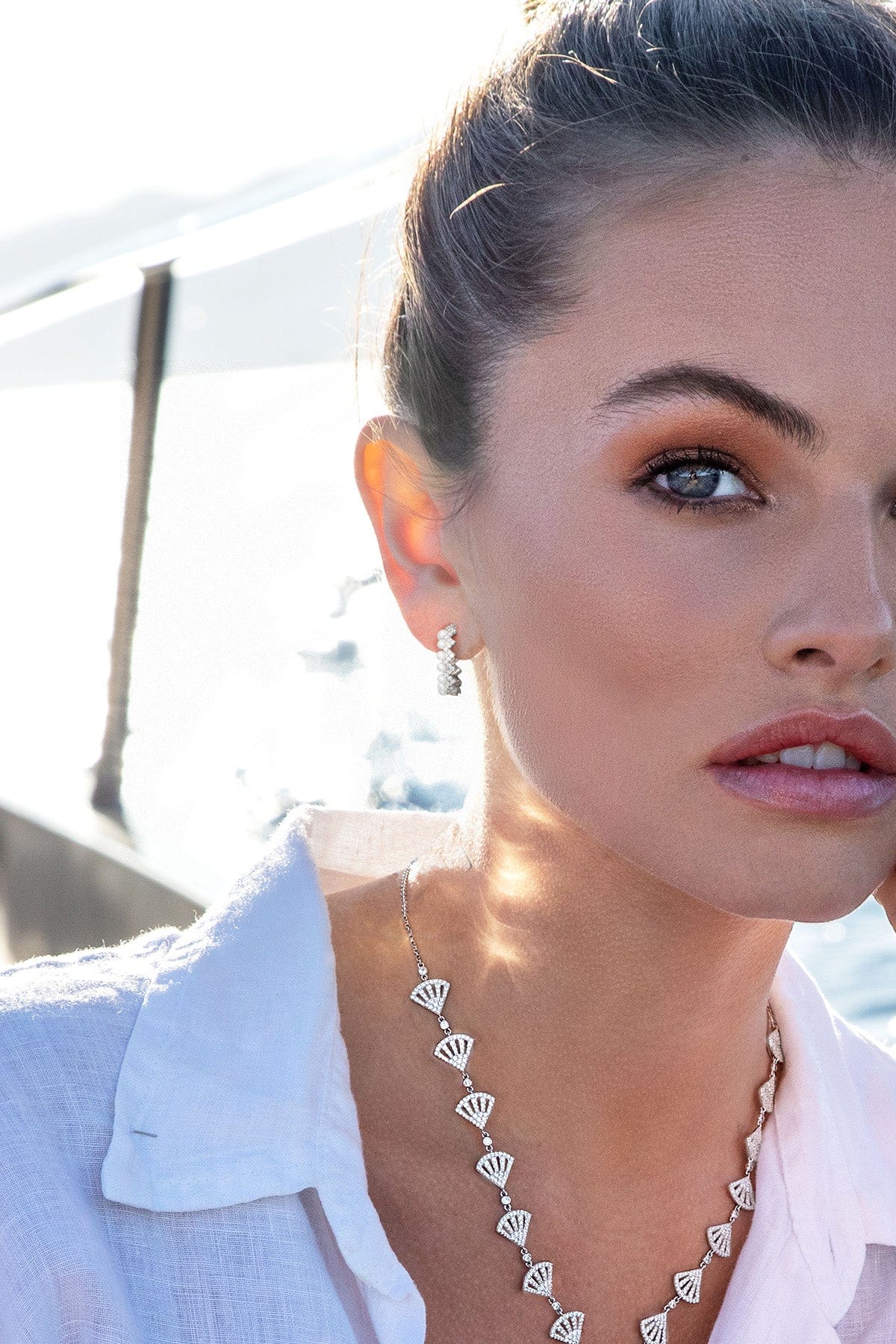 Apm monaco pearl earrings shop
