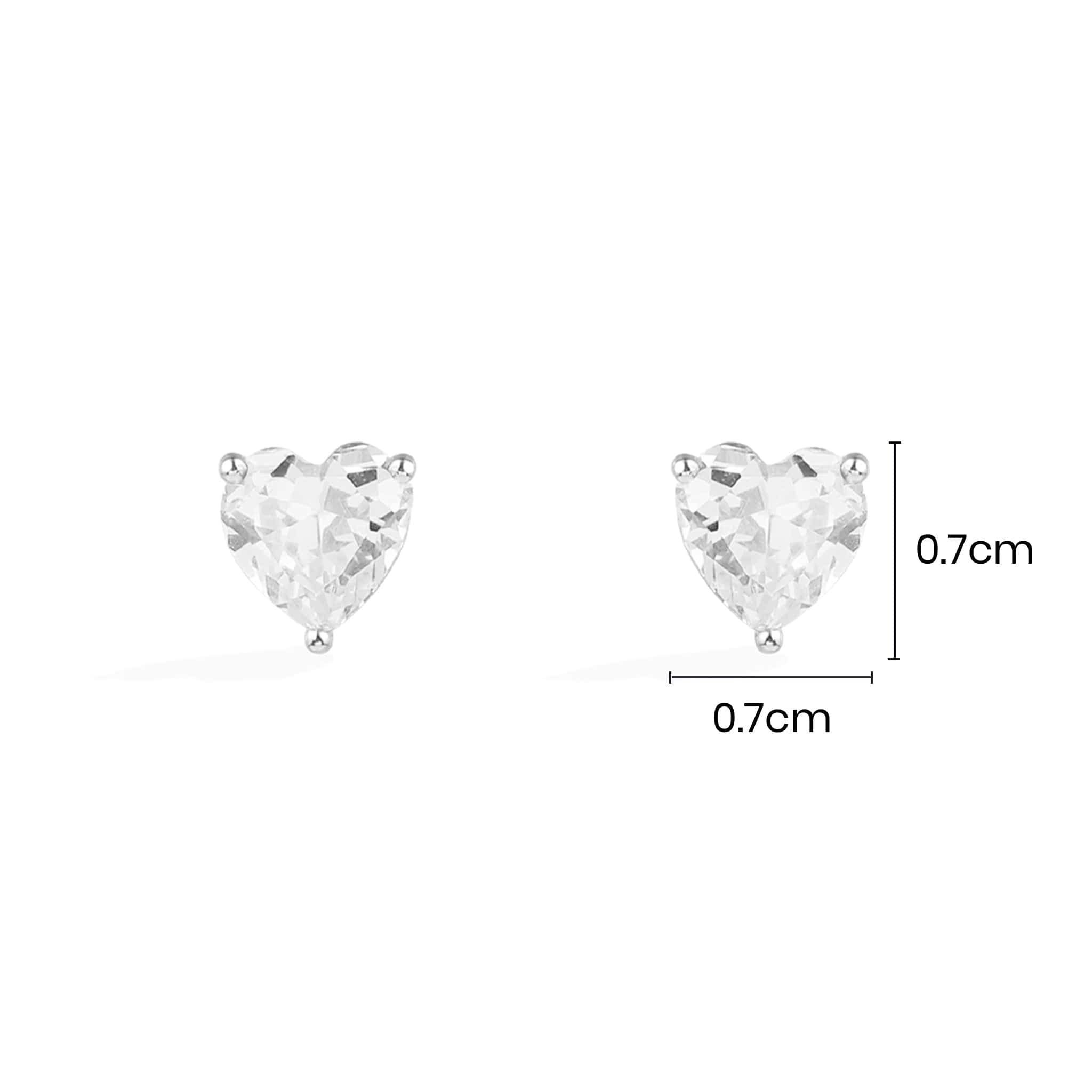 Heart Stud Earrings - APM Monaco