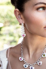 APM Monaco - Single Purple Heart Earring