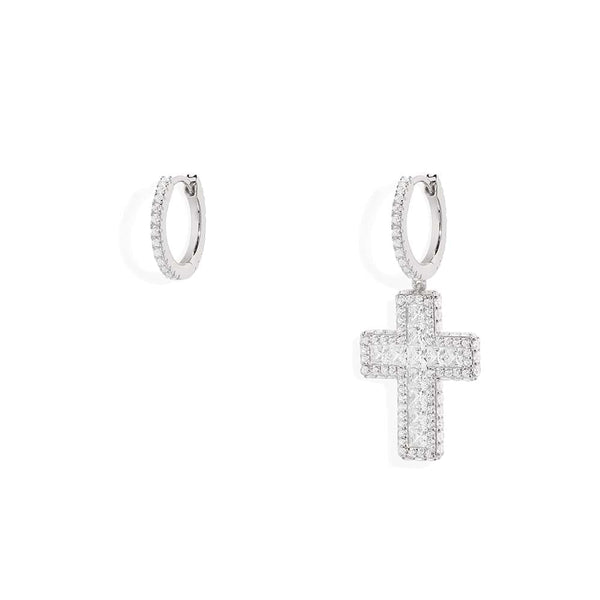 Asymmetric Cross Earrings APM Monaco