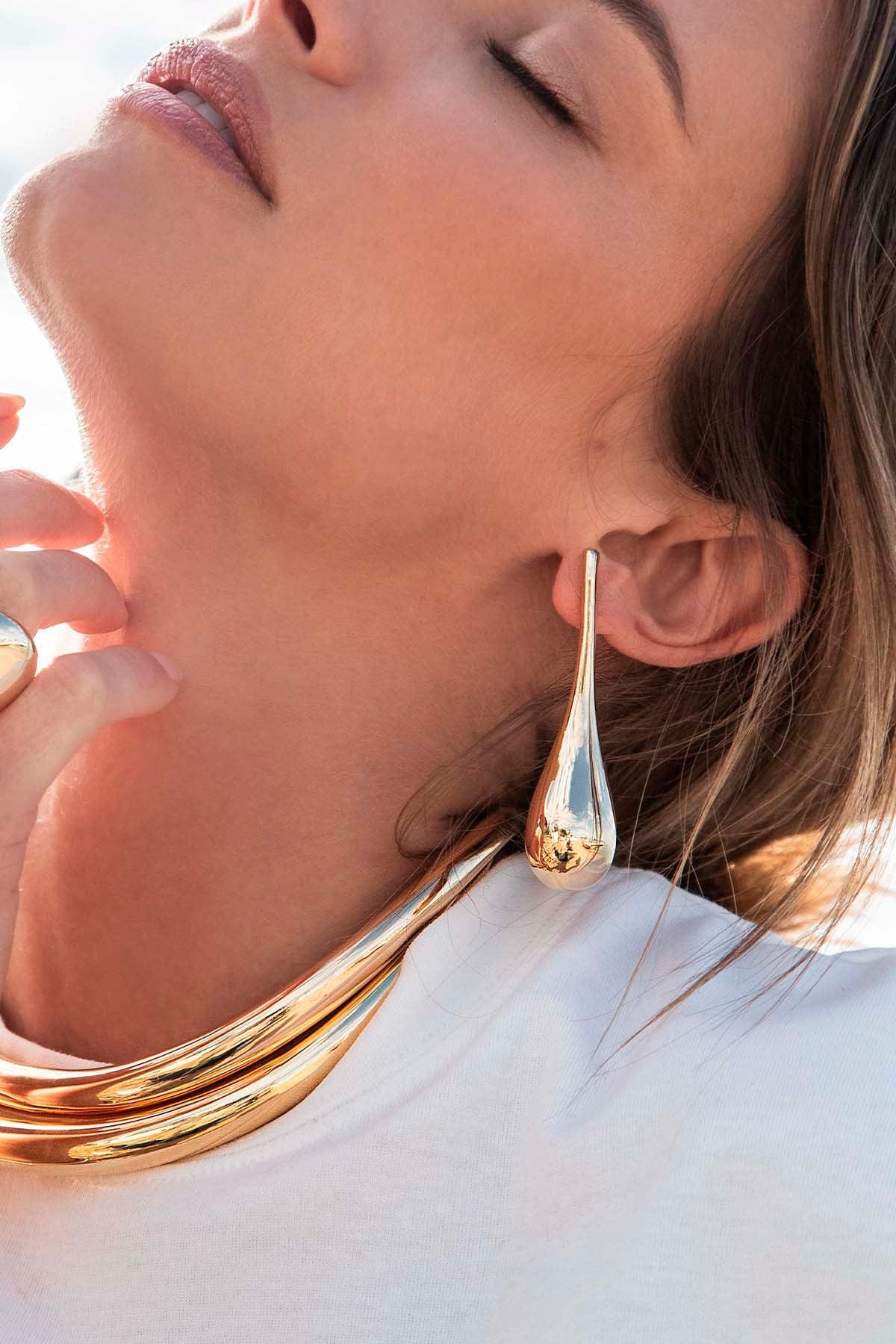 Really long drop earrings store