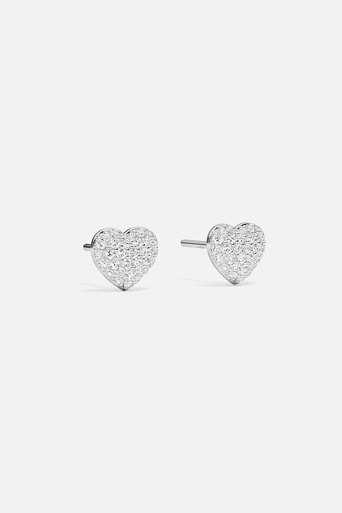 Heart Stud Earrings - APM Monaco