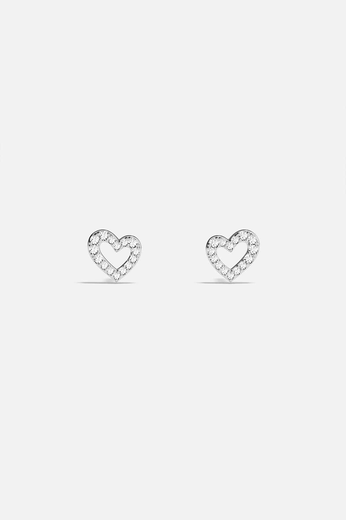 Heart Stud Earrings - APM Monaco