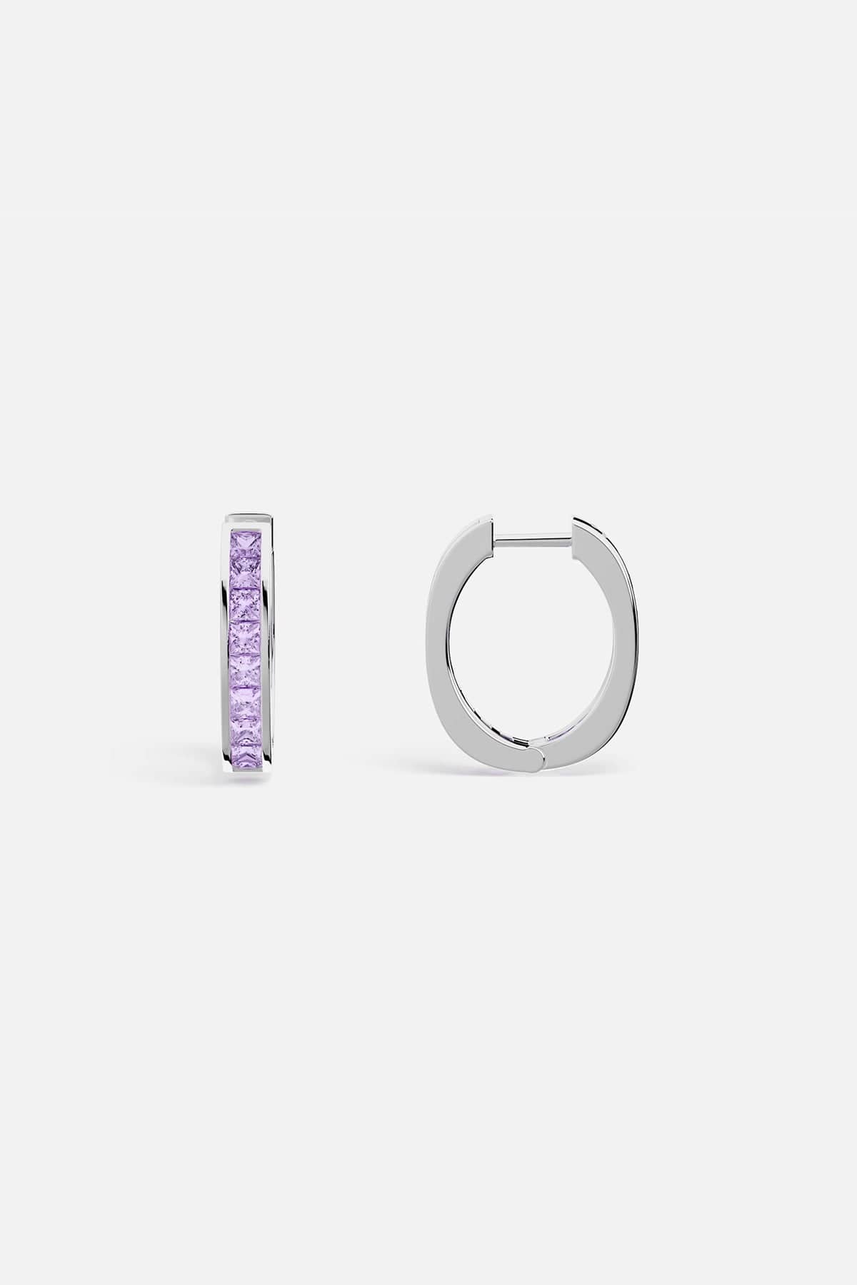 Lavande Lumière Hoop Earrings - APM Monaco