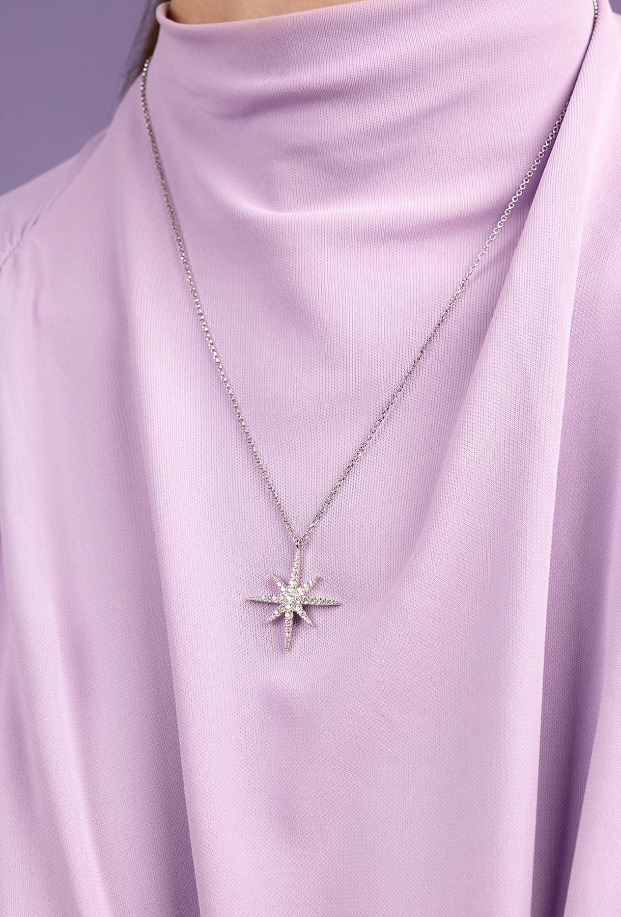 Météorites Adjustable Necklace, White Alloy | APM Monaco