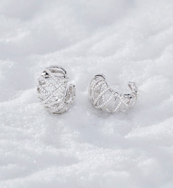 Mini MŽtŽorites Stud Earrings - silver | APM Monaco