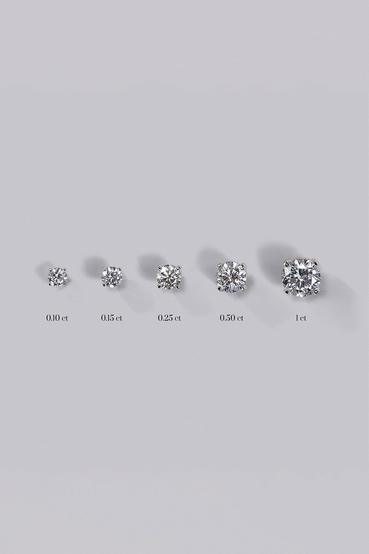 Round Diamond Stud Earrings (0.20ct) - APM Monaco