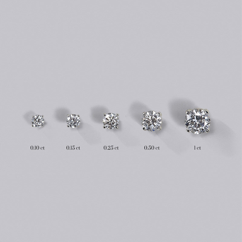 Round Diamond Stud Earrings (2ct)