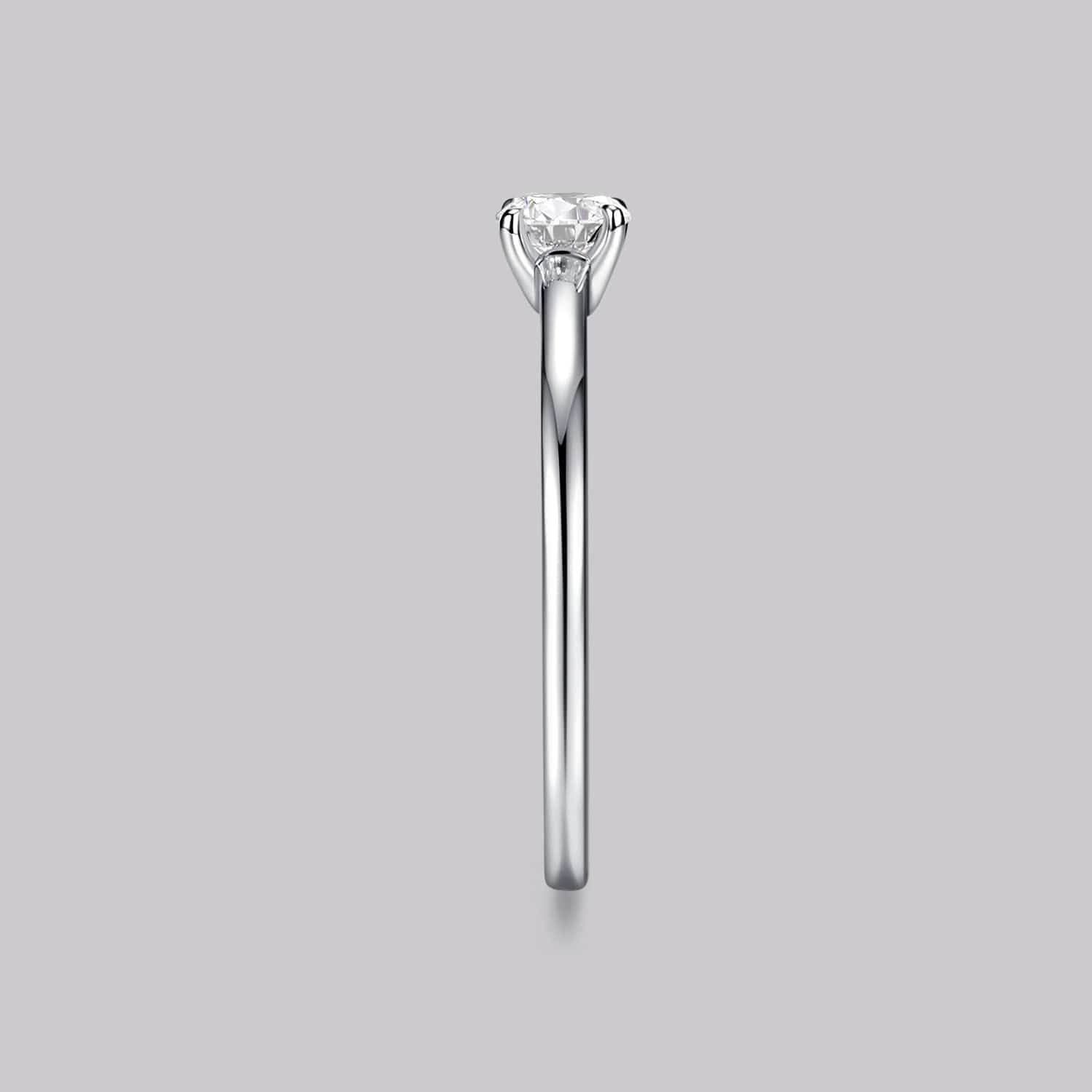 Solitaire Round Diamond Ring (0.25ct) - APM Monaco