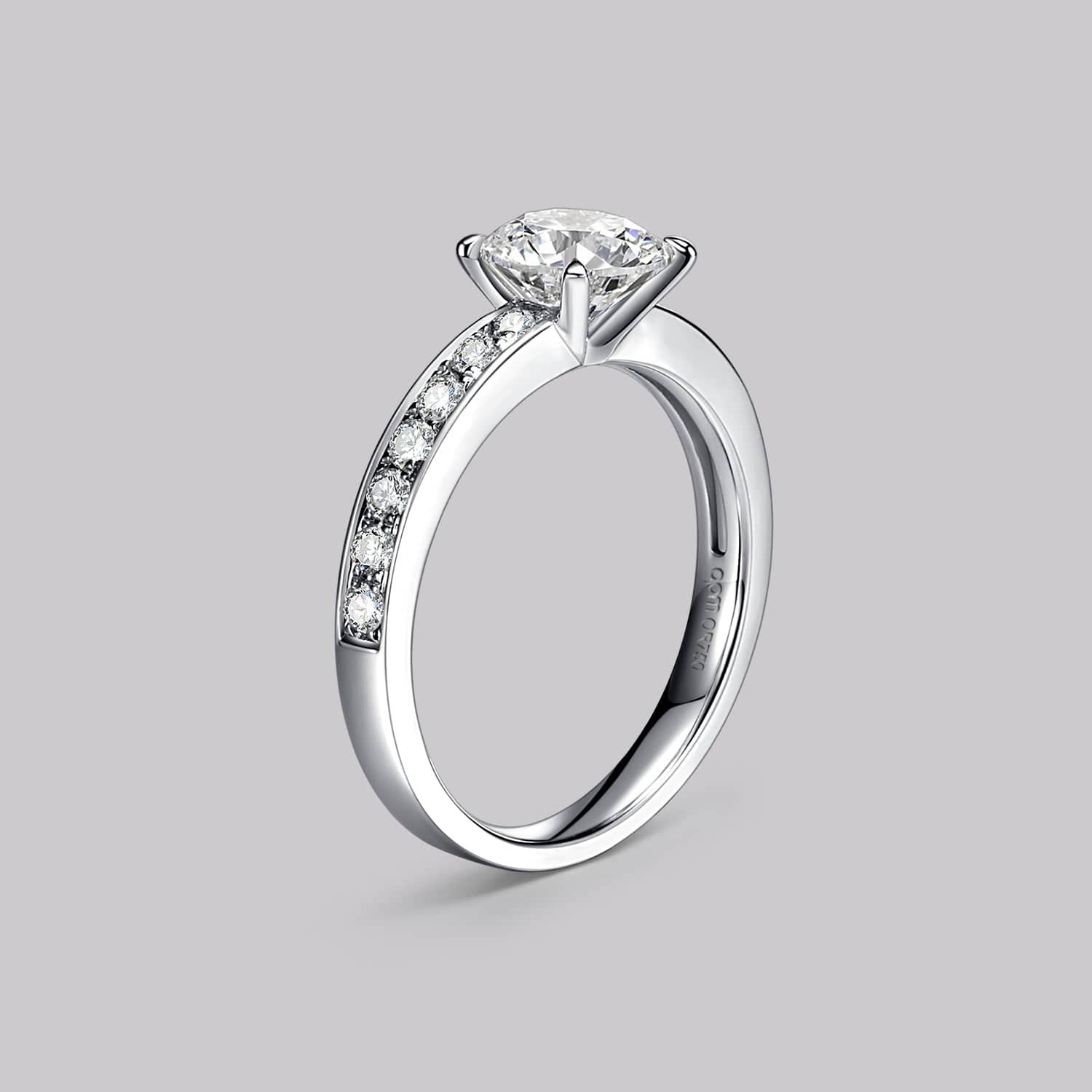 Pavé Round Diamond Ring (1.32ct) - APM Monaco