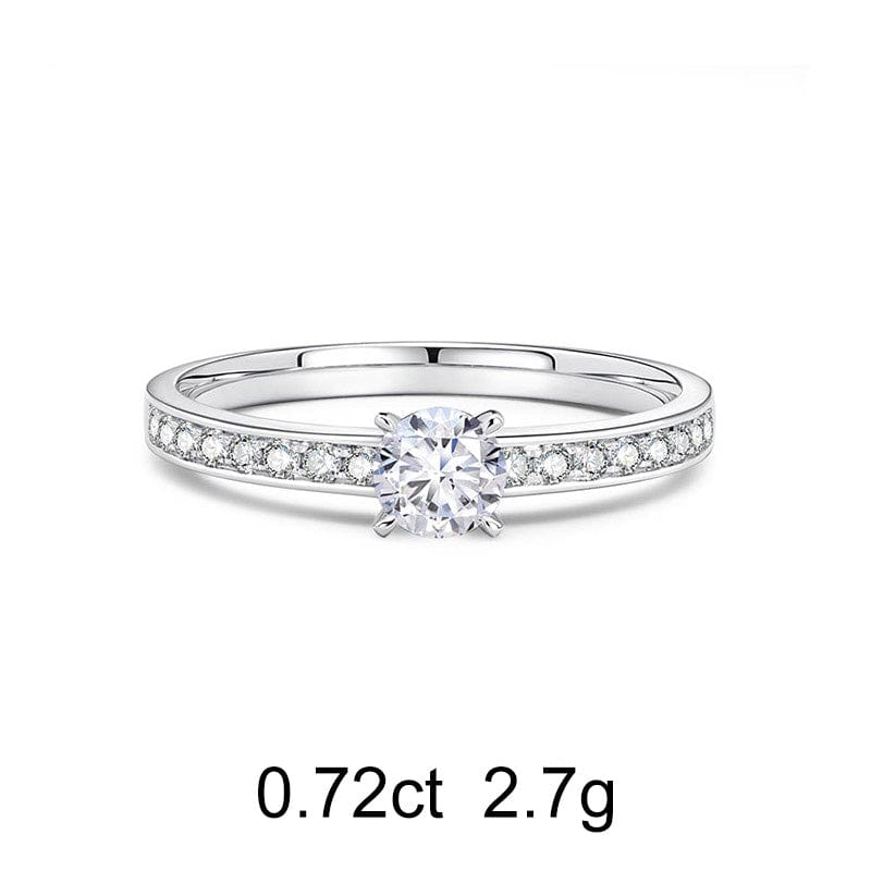 Pavé Round Diamond Ring (0.72ct) - APM Monaco