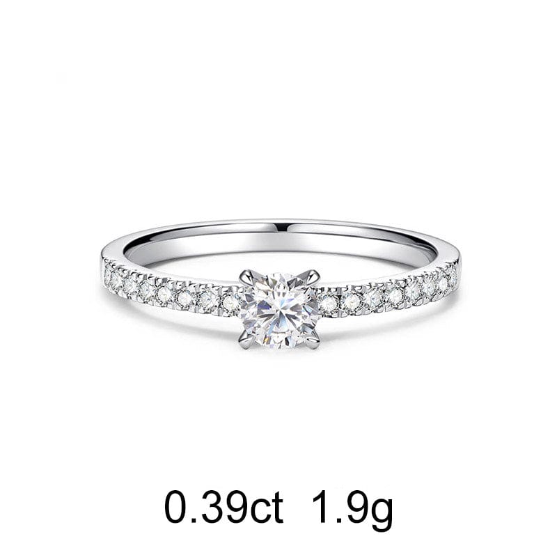 Pavé Round Diamond Ring (0.39ct) - APM Monaco