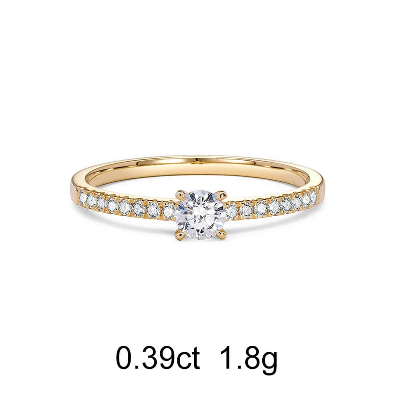 Pavé Round Diamond Ring (0.39ct) - APM Monaco