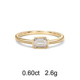 Emerald Diamond Ring (0.60ct)