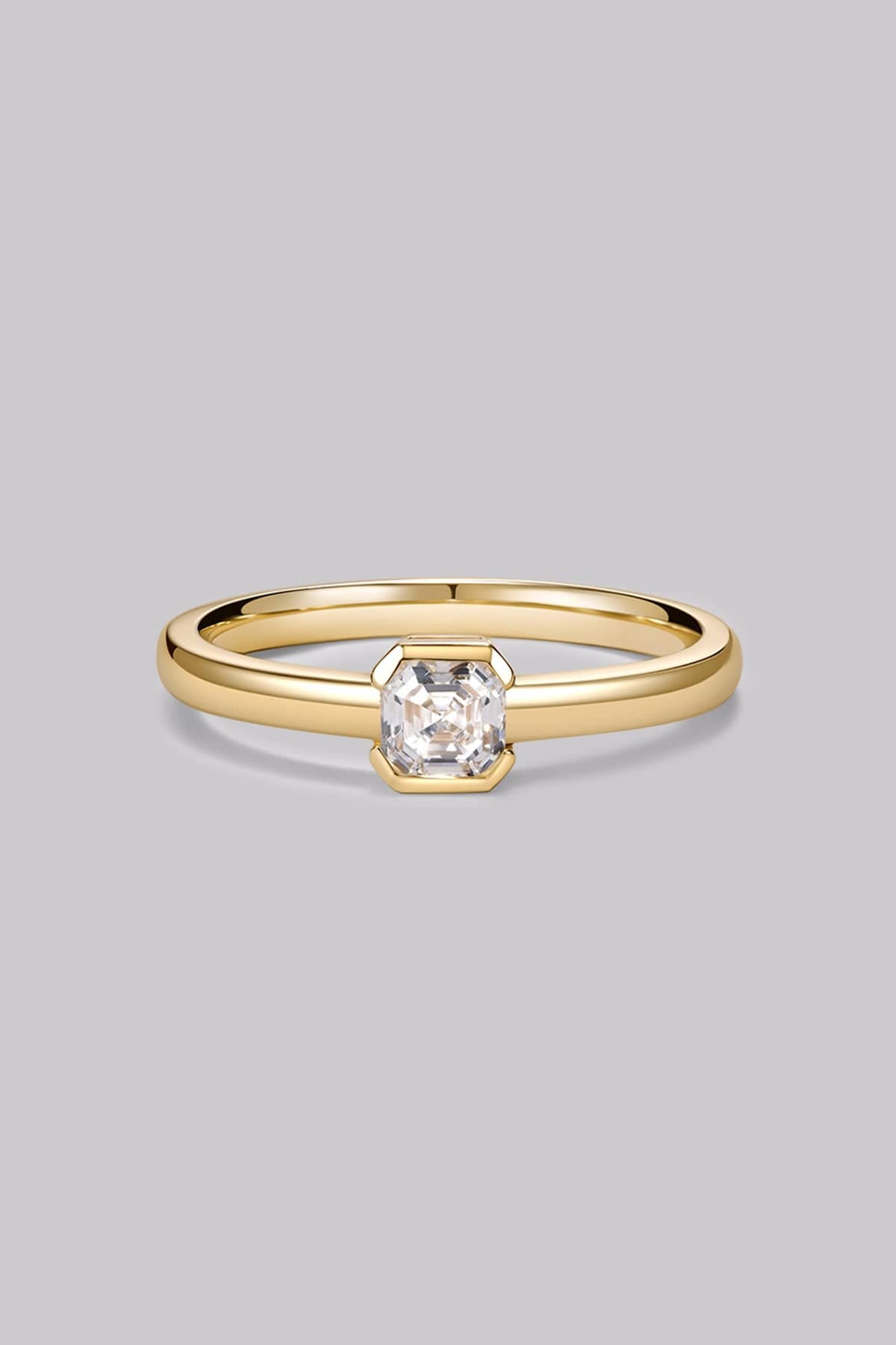 Asscher Diamond Ring (0.35ct) - APM Monaco