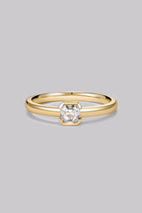 阿斯切形钻石黄金戒指（0.35克拉）
