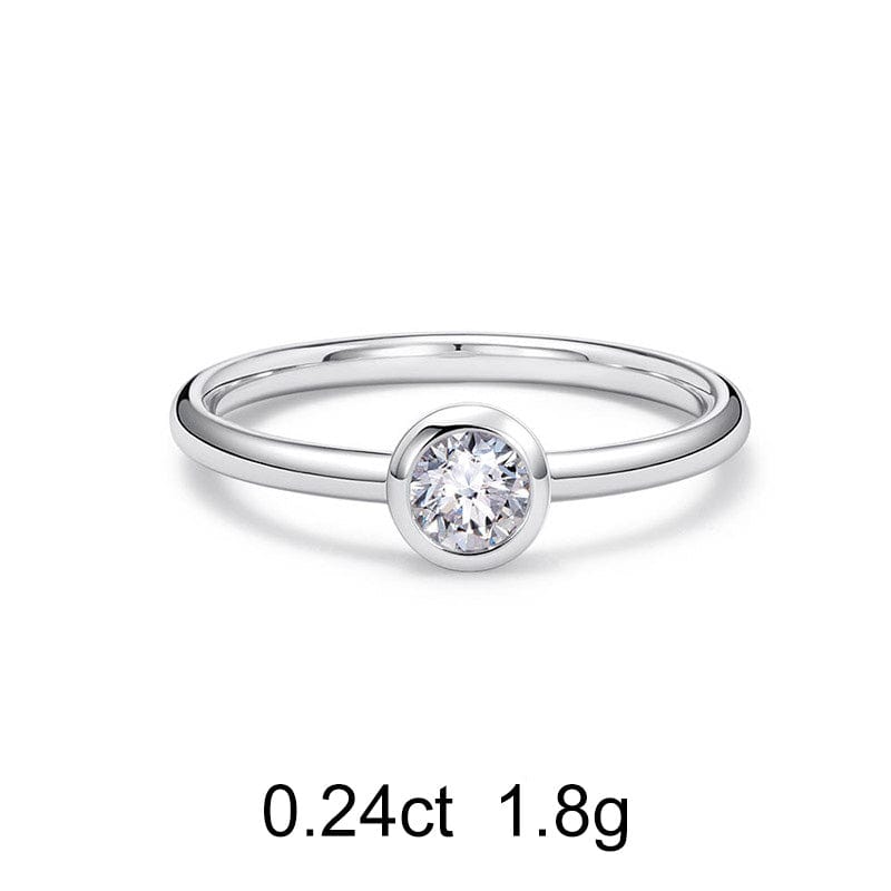 Round Diamond Ring (0.24ct) - APM Monaco