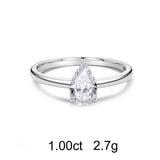 Solitaire Pear Diamond Ring (1ct)
