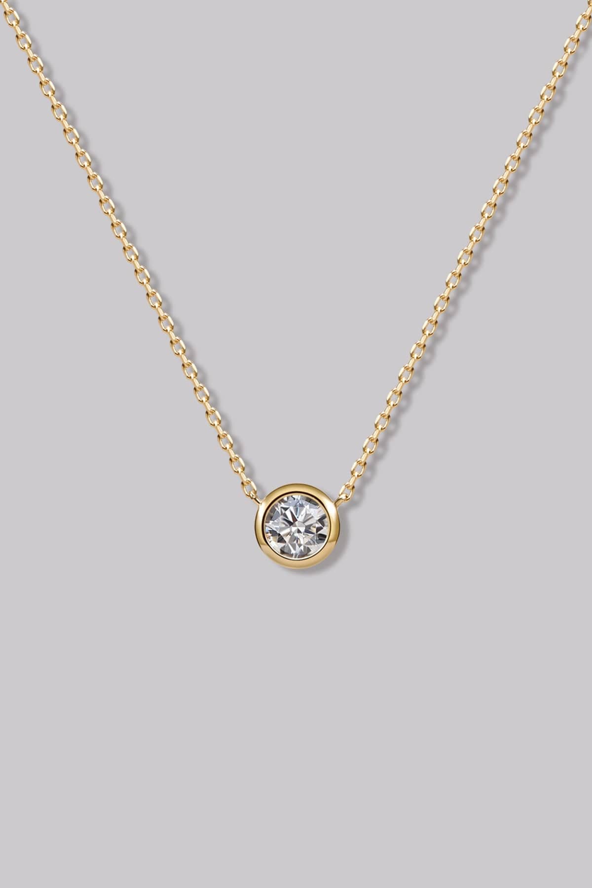 Round Diamond Necklace (0.24ct) - APM Monaco