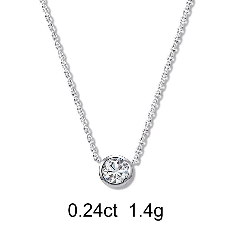 Round Diamond Necklace (0.24ct)