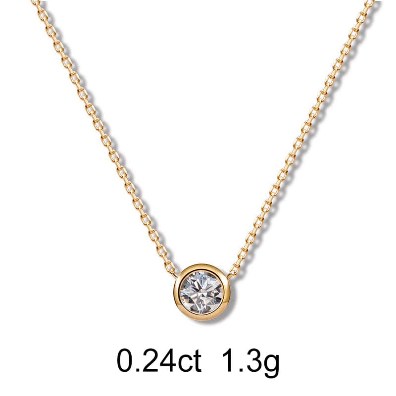 Round Diamond Necklace (0.24ct) - APM Monaco