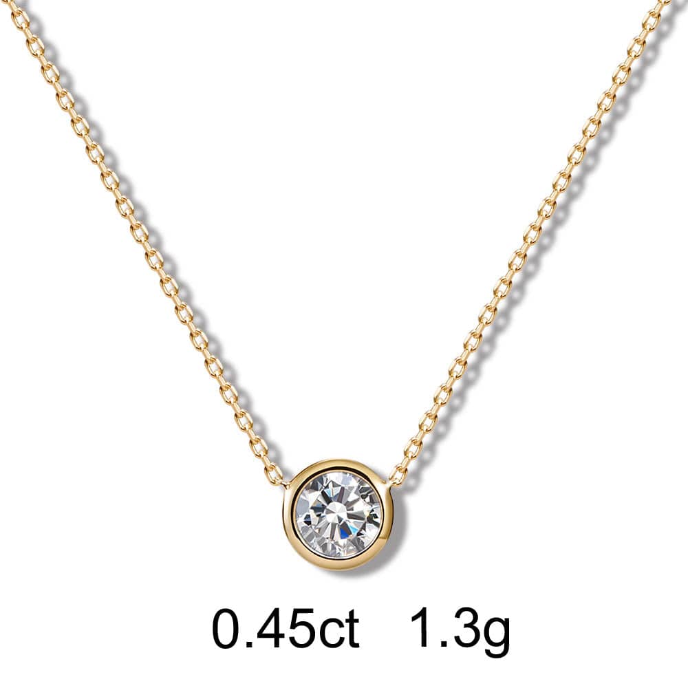 Round Diamond Necklace (0.45ct) - APM Monaco