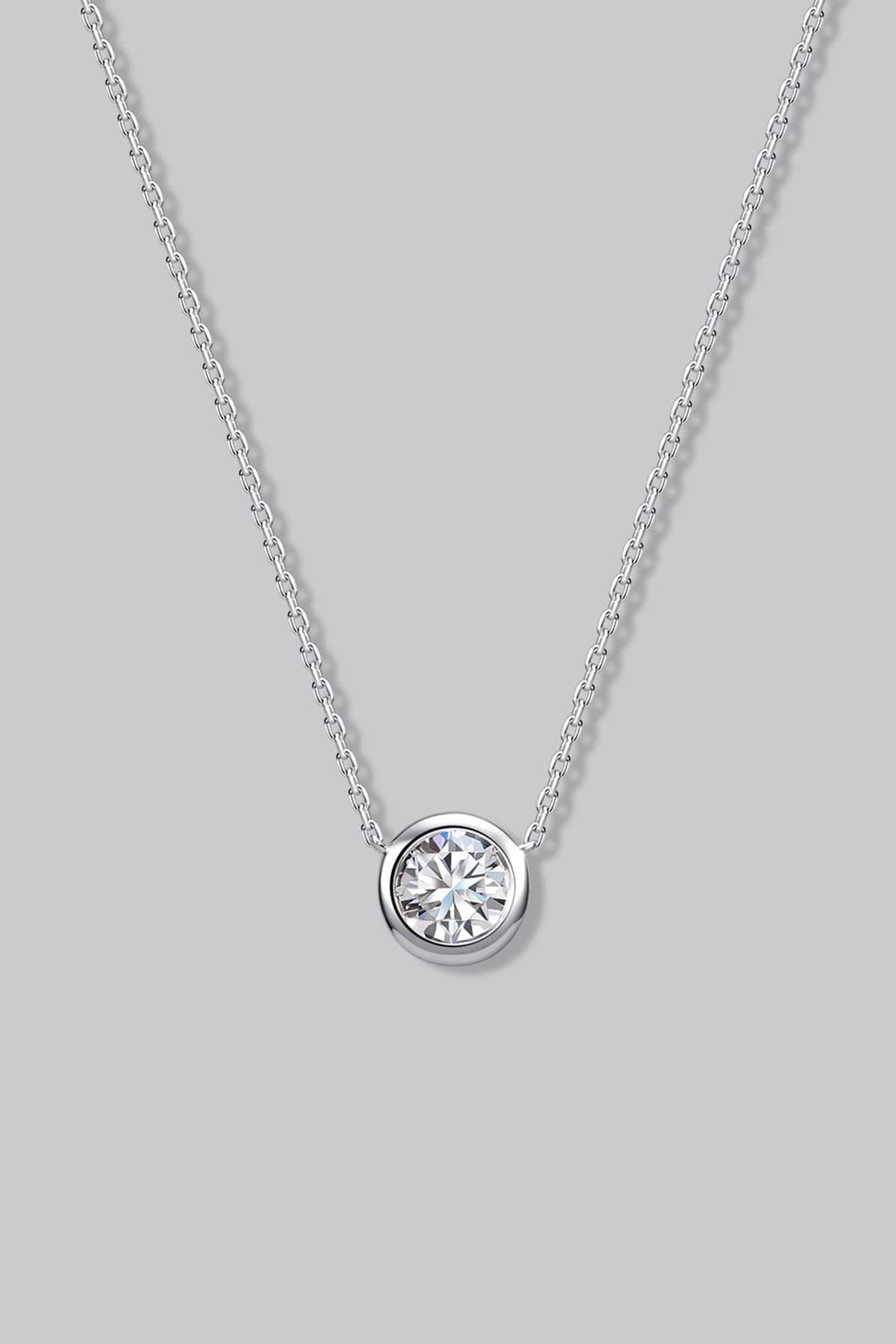 Round Diamond Necklace (0.45ct) - APM Monaco
