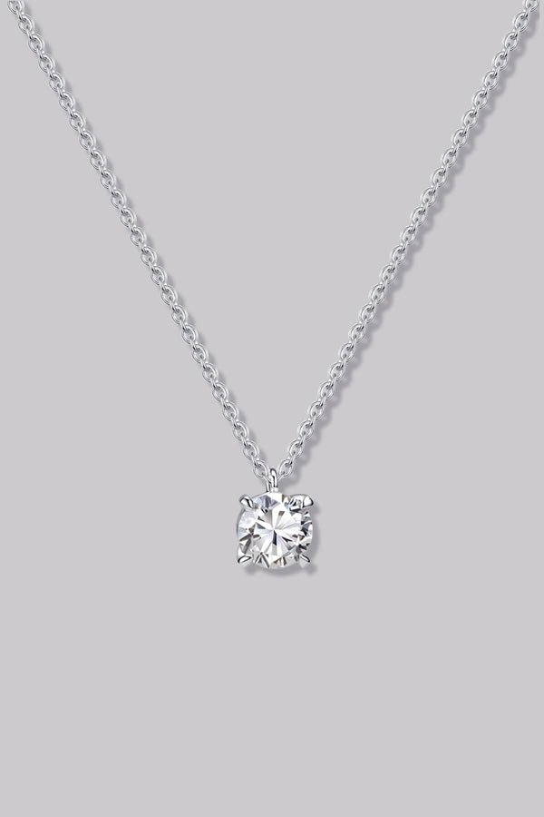 Solitaire Round Diamond Necklace (0.50ct)