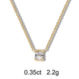Asscher Diamond Necklace (0.35ct)