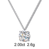 Solitaire Round Diamond Necklace (2ct)