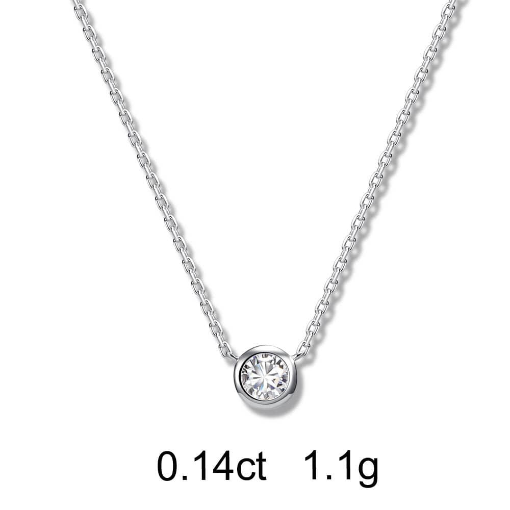 Round Diamond Necklace (0.14ct) - APM Monaco