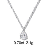 梨形单颗钻石项链（0.70克拉）