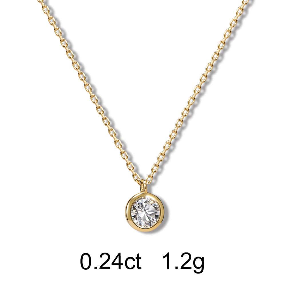 Round Diamond Necklace (0.24ct) - APM Monaco