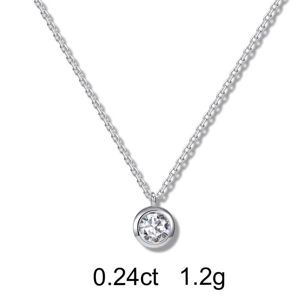 Round Diamond Necklace (0.24ct) - APM Monaco