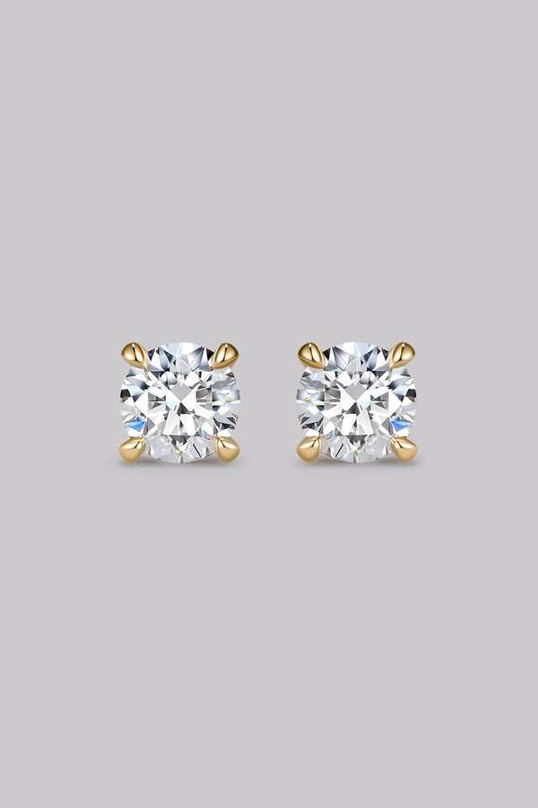 Round Diamond Stud Earrings (0.50ct)