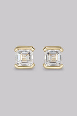 Asscher Diamond Stud Earrings (1ct)