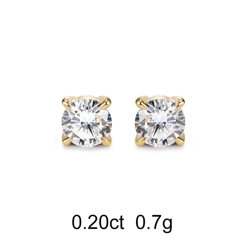 Round Diamond Stud Earrings (0.20ct) - APM Monaco