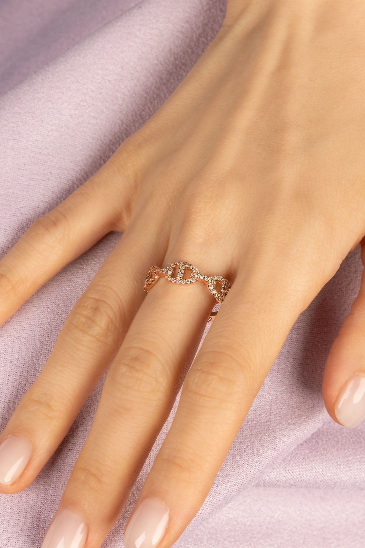 Maille Marine Ring, Rose Gold | APM Monaco