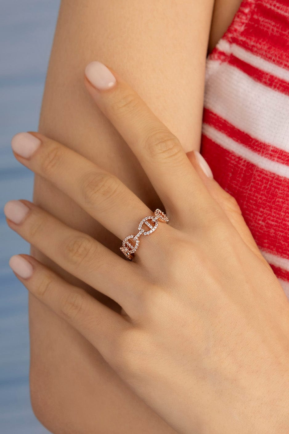 Maille Marine Ring, Rose Gold | APM Monaco
