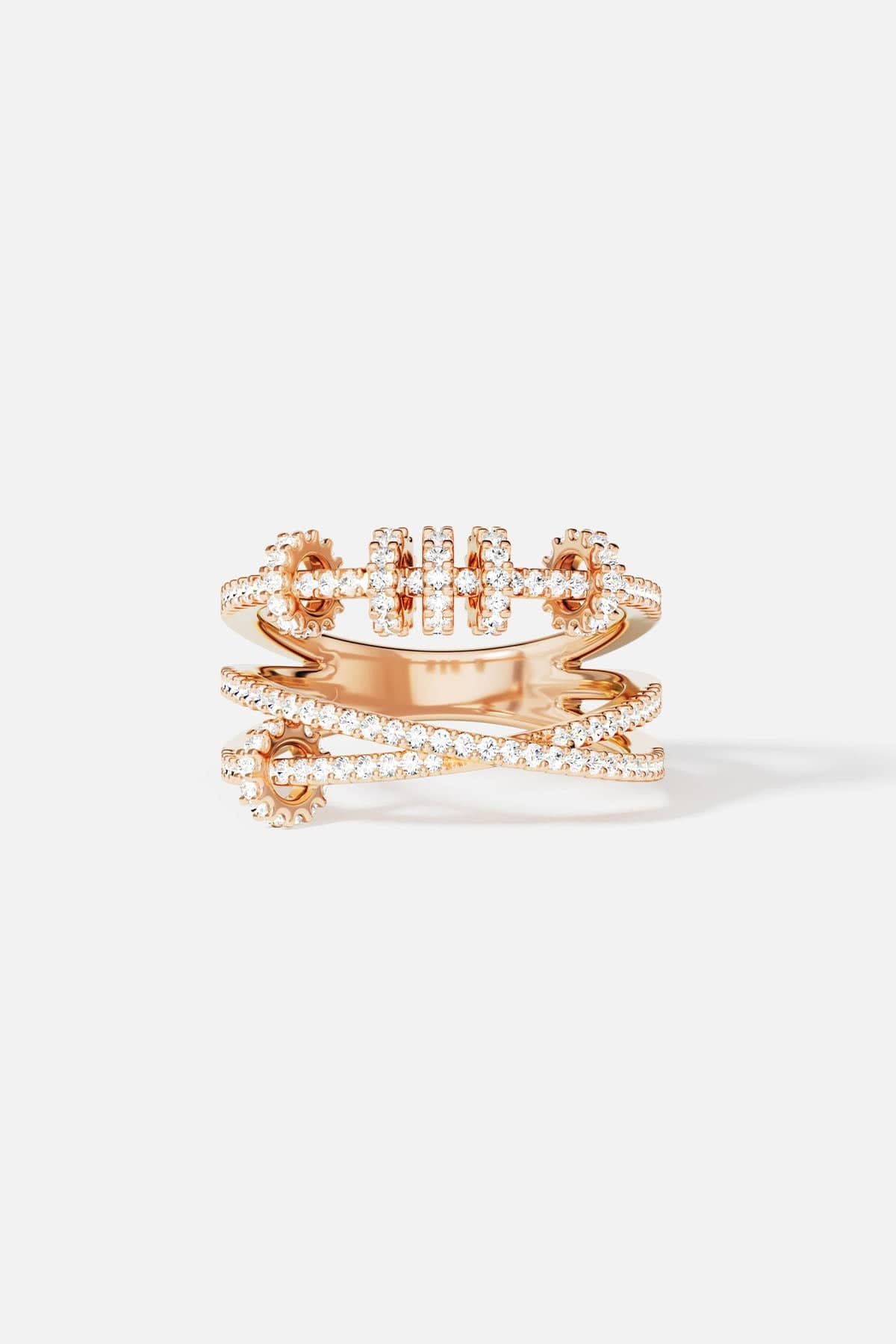 Triple ring with sliding hoops | APM Monaco