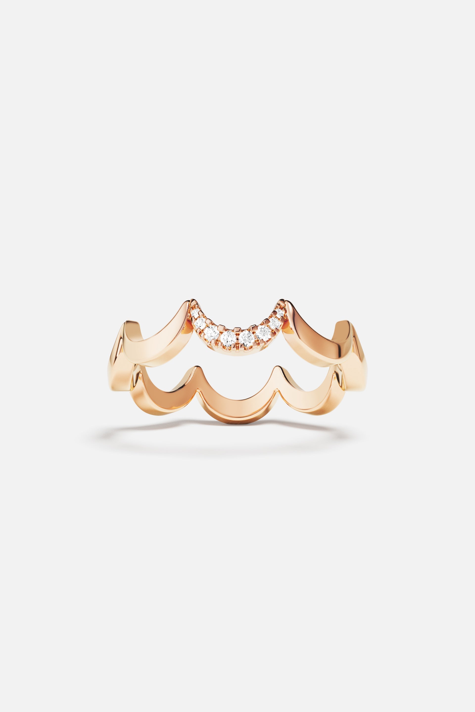 Wavy Rose Gold Ring