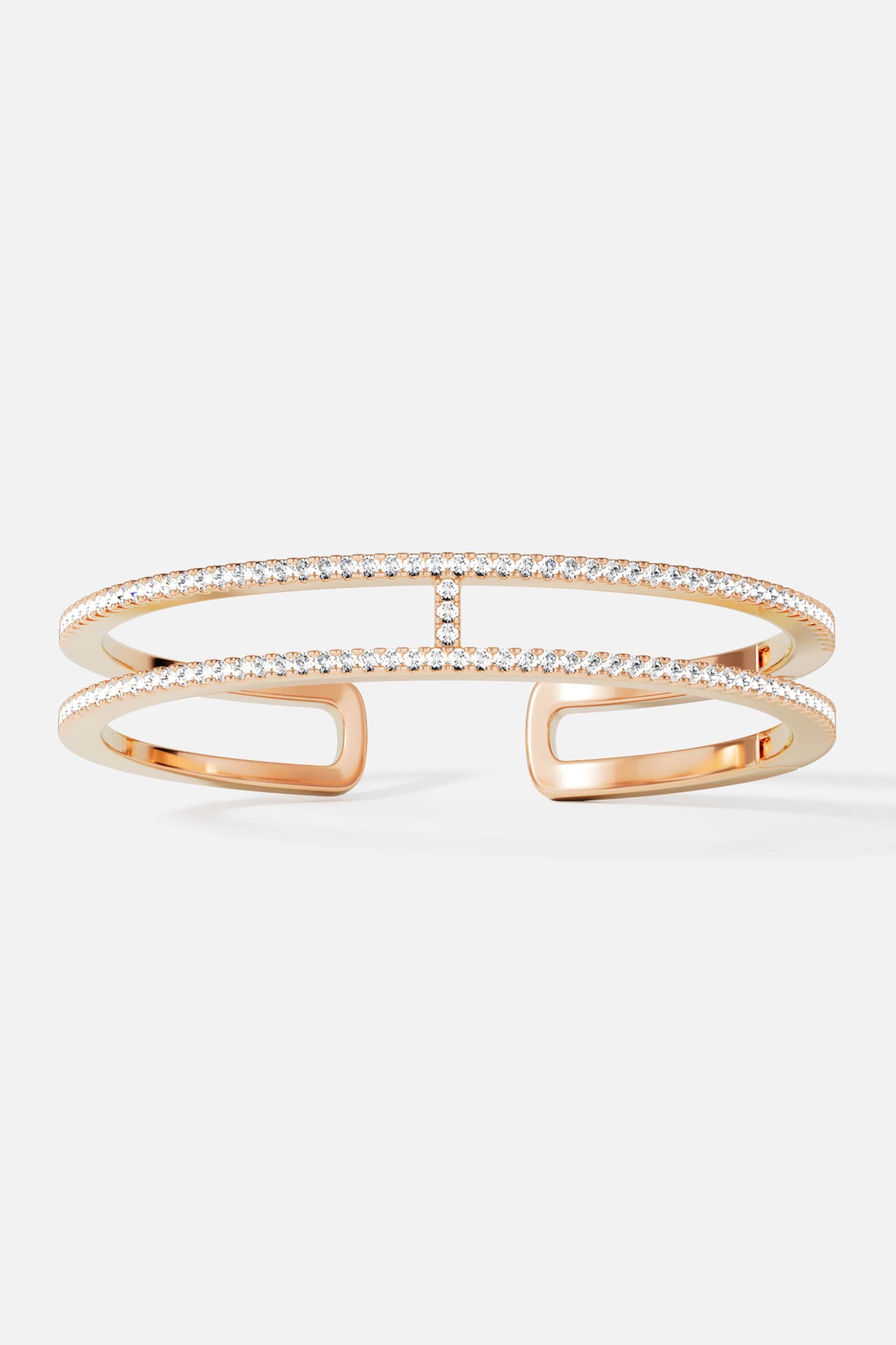 Double Line Pavé Cuff