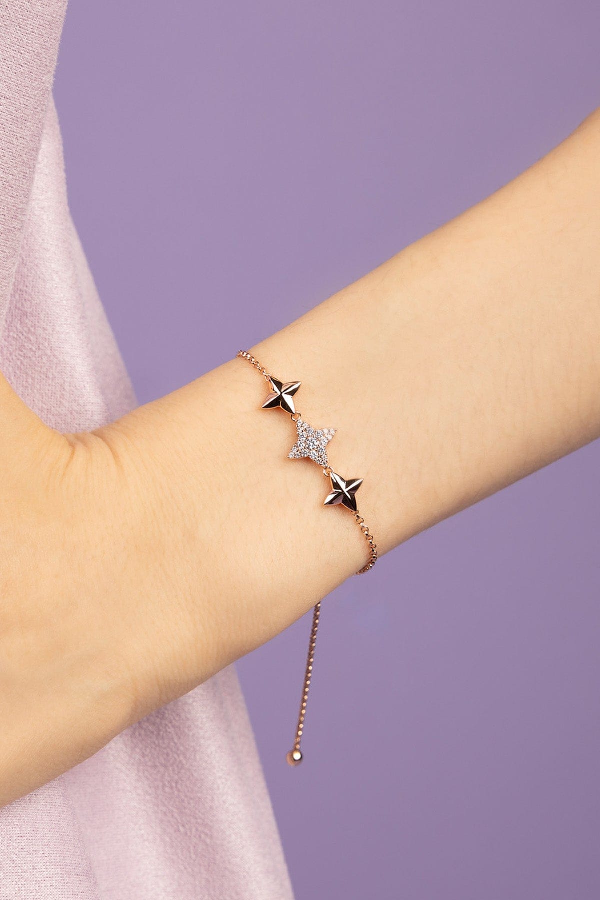 Triple Meteorite Rose Gold Bracelet | APM Monaco