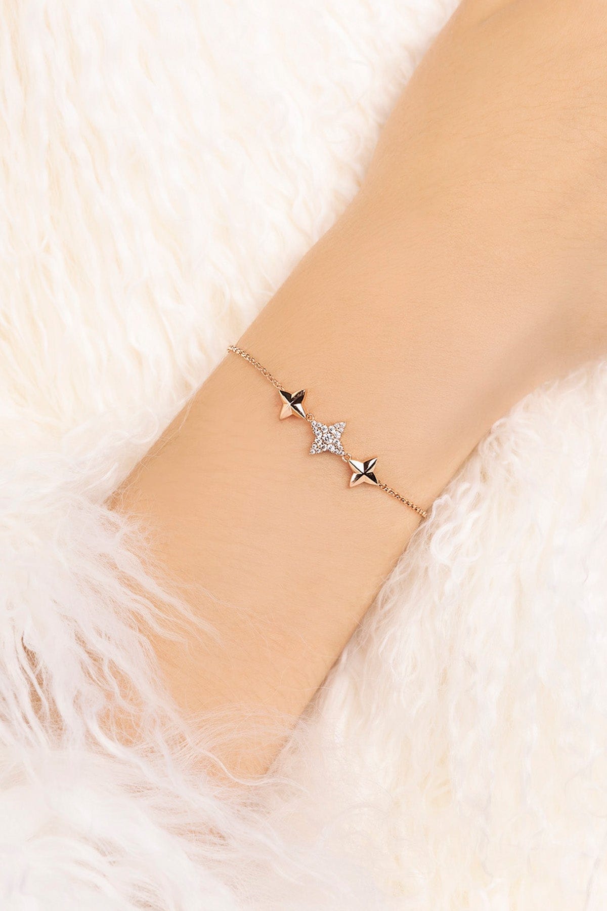 Triple Meteorite Rose Gold Bracelet | APM Monaco