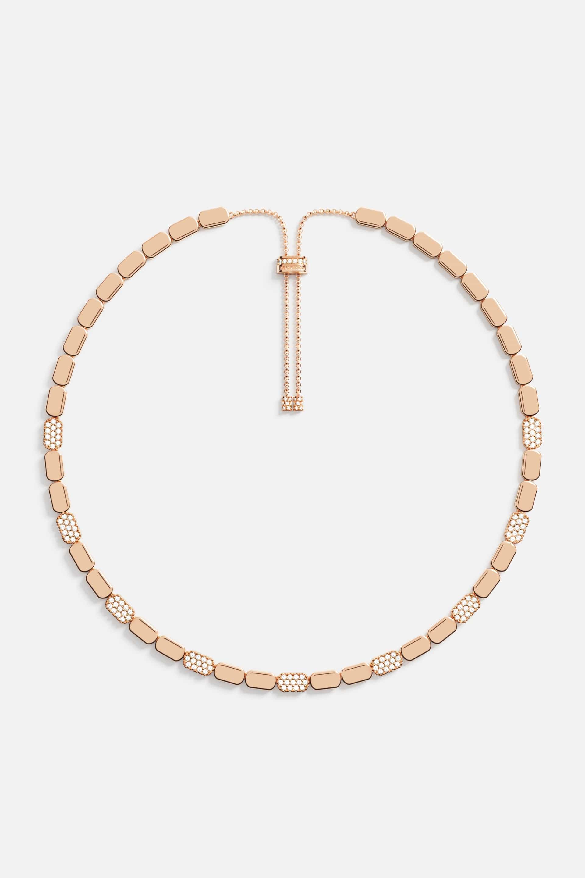 Dainty Rose Gold Adjustable Necklace