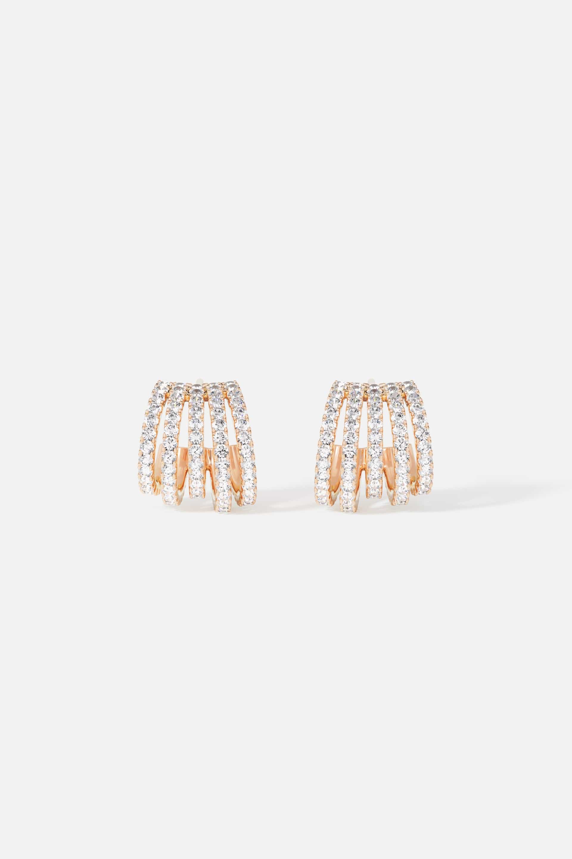 Five-Hoop Earrings